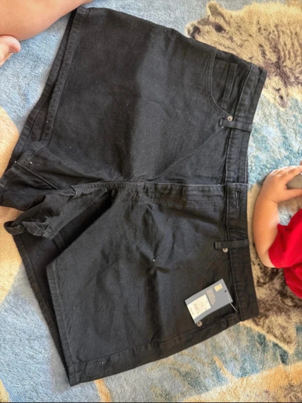 Universal Thread Black High-Rise Denim Shorts
